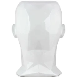 Statues & Sculptures Low Poly|Contemporary^Polygon Male Head 55cm White Side Table Sculpture