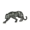 Statues & Sculptures Table Top|Low Poly^Polygon Panther 14cm Anthracite Resin Indoor Sculpture