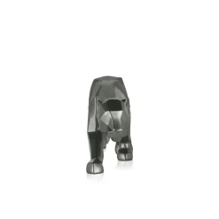 Statues & Sculptures Table Top|Low Poly^Polygon Panther 14cm Anthracite Resin Indoor Sculpture