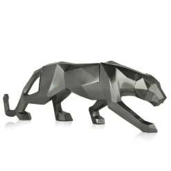 Statues & Sculptures Table Top|Floor Standing^Polygon Panther 31cm Anthracite Resin Indoor Sculpture
