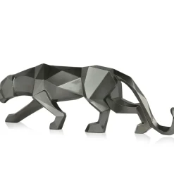 Statues & Sculptures Table Top|Floor Standing^Polygon Panther 31cm Anthracite Resin Indoor Sculpture