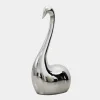 Statues & Sculptures Table Top|Floor Standing^Pure Swan 80cm Silver Metal Indoor Sculpture