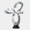 Statues & Sculptures Table Top|Floor Standing^Quantum Core 105cm Silver Metal Indoor Sculpture