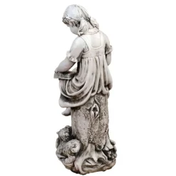 Statues & Sculptures Children^Reading Girl 89cm Stone Resin Garden Statue