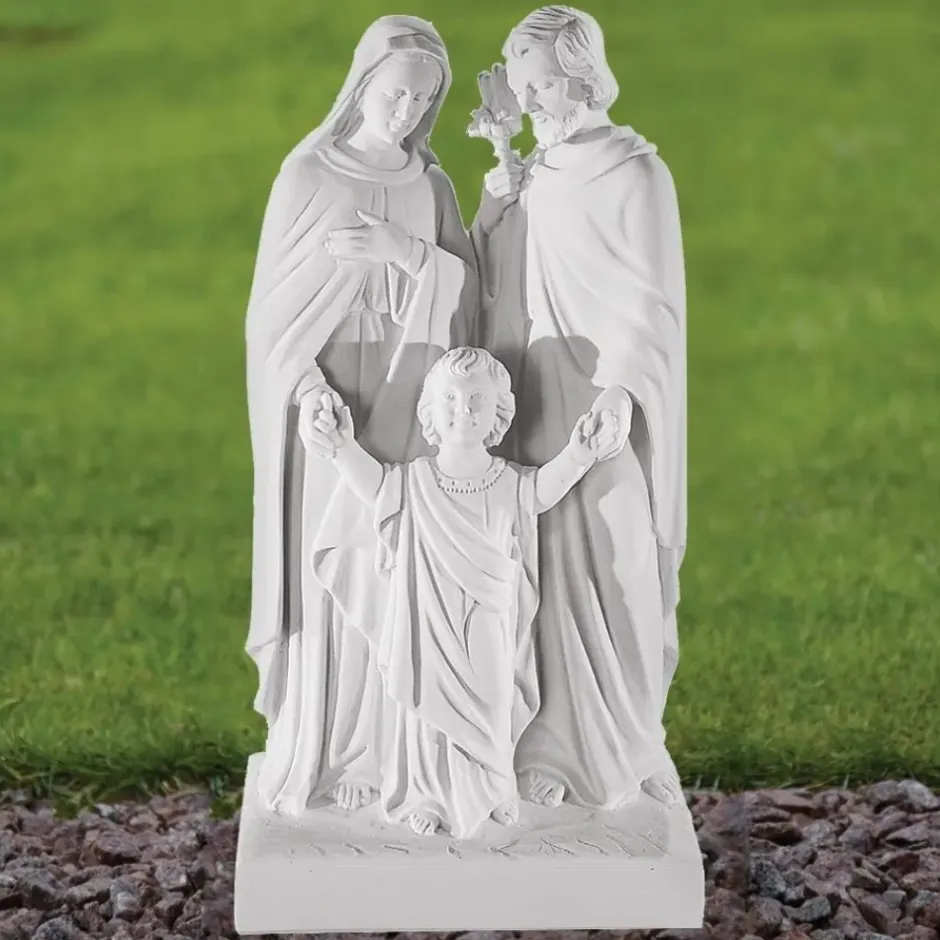 Statues & Sculptures Jesus|Virgin Mary^Religious Family 50cm Marble Resin Garden Statue