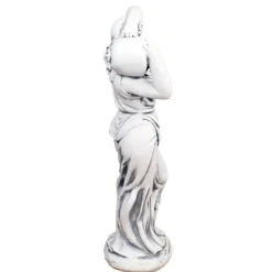 Statues & Sculptures Roman^Roman Goddess with Urn 84cm Stone Resin Garden Statue