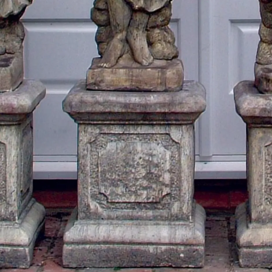 Statues & Sculptures Plinths & Pedestals^Roman Square Column Stone Garden Pedestal
