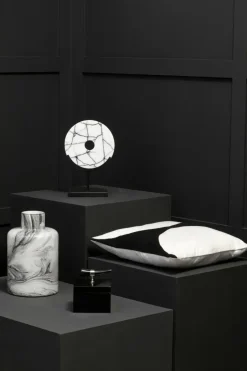 Statues & Sculptures Table Top|Abstract^Sacred Circle 34cm White Marble Indoor Sculpture