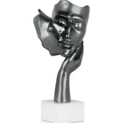 Statues & Sculptures Figurative|Table Top^Secret Kiss 50cm Anthracite Resin Indoor Sculpture