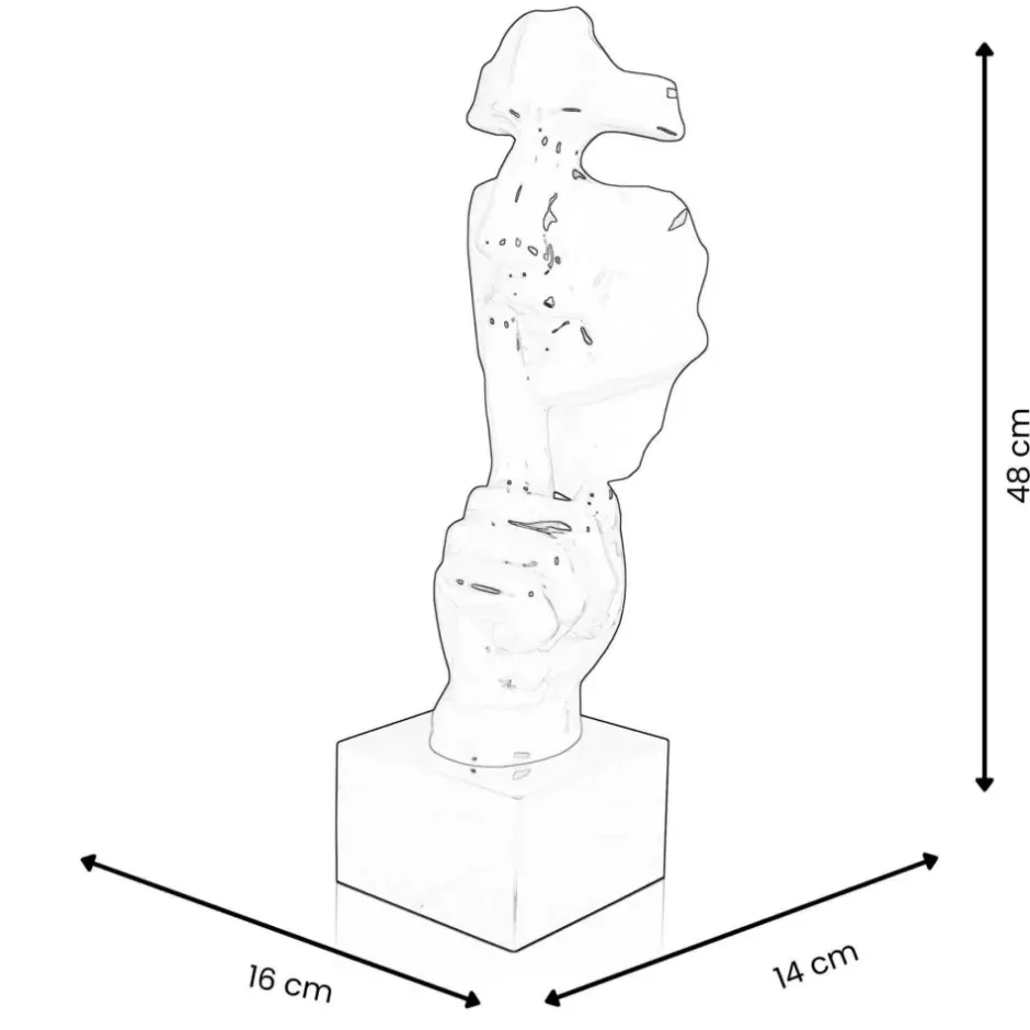 Statues & Sculptures Figurative|Table Top^Silent Warrior 48cm Abstract Resin Indoor Sculpture