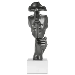 Statues & Sculptures Figurative|Table Top^Silent Warrior 48cm Anthracite Resin Indoor Sculpture