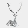 Statues & Sculptures Wildlife|Stags & Deers^Starlight Stag 125cm LED Silver Metal Garden Sculpture