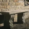 Statues & Sculptures Stone Benches^Straight Ivy Stone Garden Bench