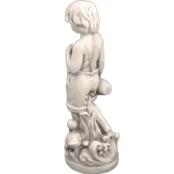 Statues & Sculptures Children^Summer Boy 73cm Stone Resin Garden Statue