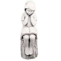 Statues & Sculptures Children^Summer Reading Girl 86cm Stone Resin Garden Statue