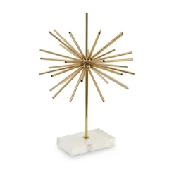Statues & Sculptures Table Top|Contemporary^Sunburst 46cm Gold Metal Indoor Sculpture