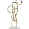 Statues & Sculptures Table Top|Abstract^Symbol Ascent 47cm Gold Metal Indoor Sculpture