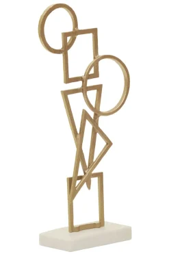 Statues & Sculptures Table Top|Abstract^Symbol Ascent 47cm Gold Metal Indoor Sculpture