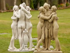 Statues & Sculptures Greek^Three Graces Portland Stone Garden Statue