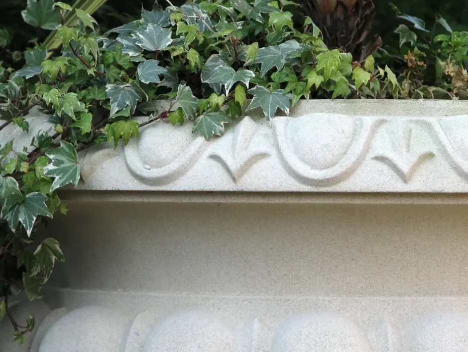 Statues & Sculptures Large|Round^Victorian Tazza Stone Garden Planter