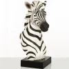 Statues & Sculptures Table Top|Animals^Zen Zebra 54cm Resin Indoor Sculpture